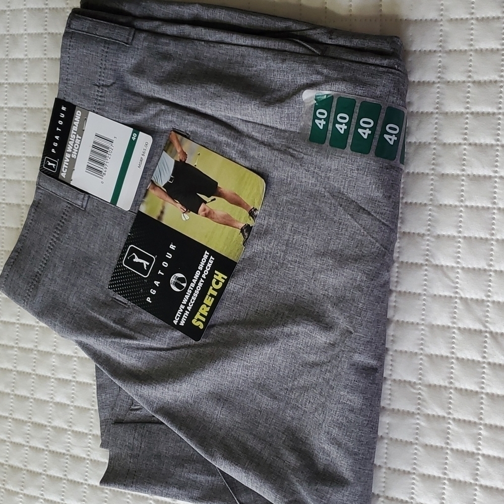 PGA Tour active waistband golf shorts size 40 NWT